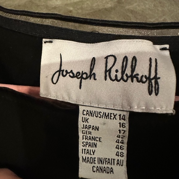 Joseph Ribkoff  long black silky tank -size 14 - Picture 2 of 5